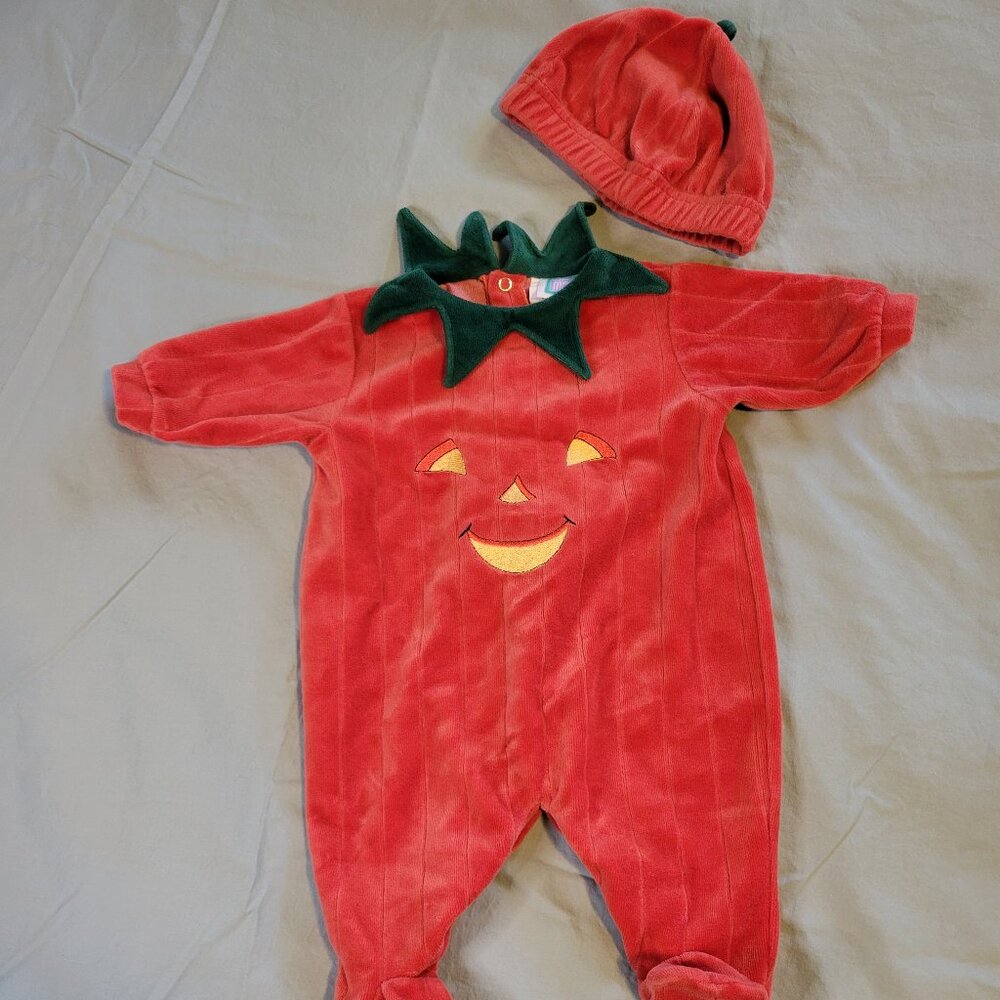 Little Me Pumpkin Outfit with Hat